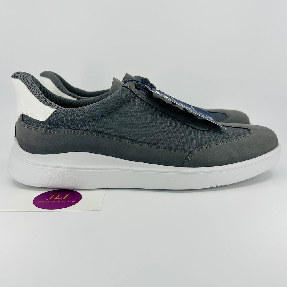 Rockport Men's Tylan Step Medium Grey Casual Athleisure Sneakers Size 10.5